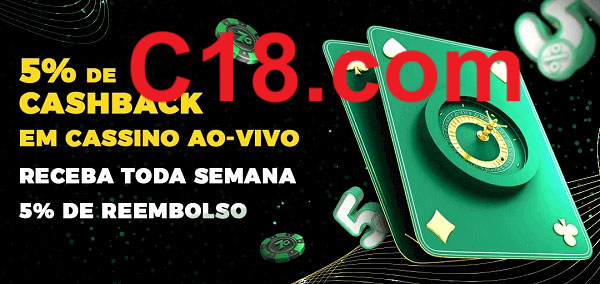 Promoções do cassino ao Vivo c18